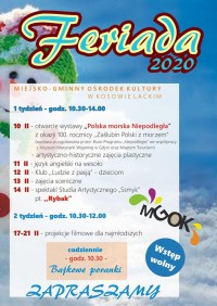 Feriada 2020 - spektakl Studia Artystycznego "Ssmyk" pt."Rybak"