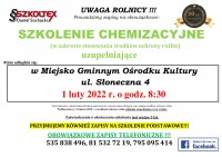 SZKOLTEX - Szkolenie chemizacyjne dla rolników