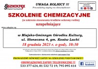 Szkolenie chemizacyjne uzupełniające