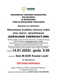 Kurs Chemizacyjny MODR