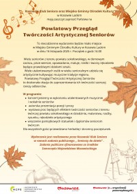 Powiatowy Przegląd Twórczości Artystycznej Seniorów 2025