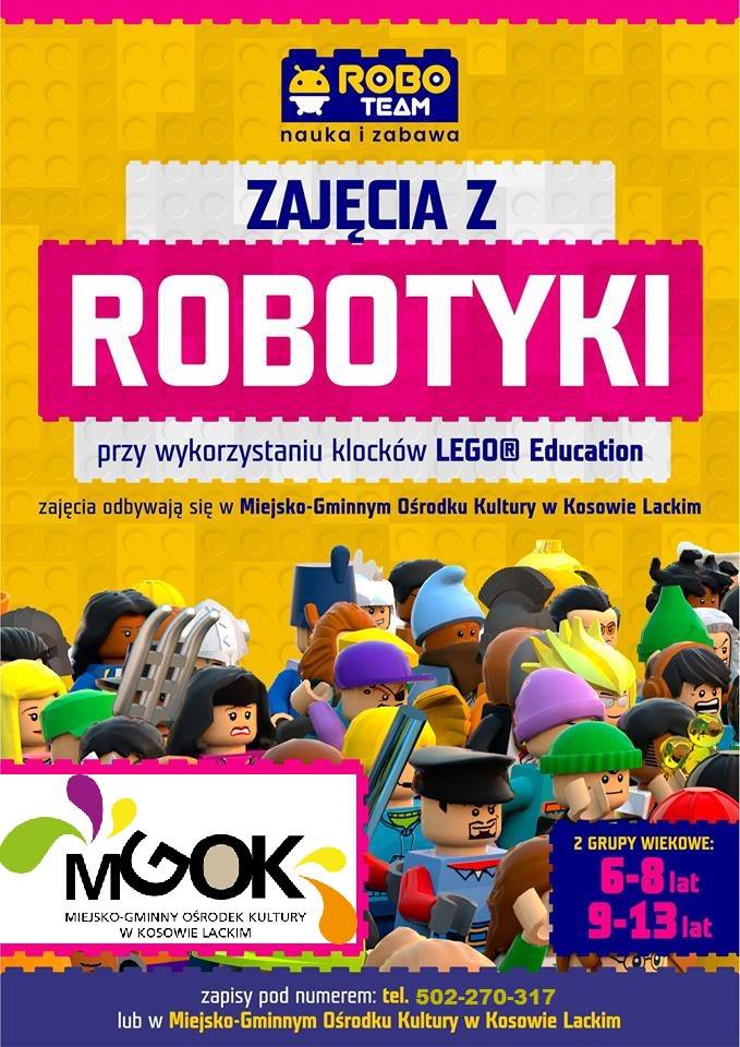 Plakat - Zajęcia z robotyki LEGO
