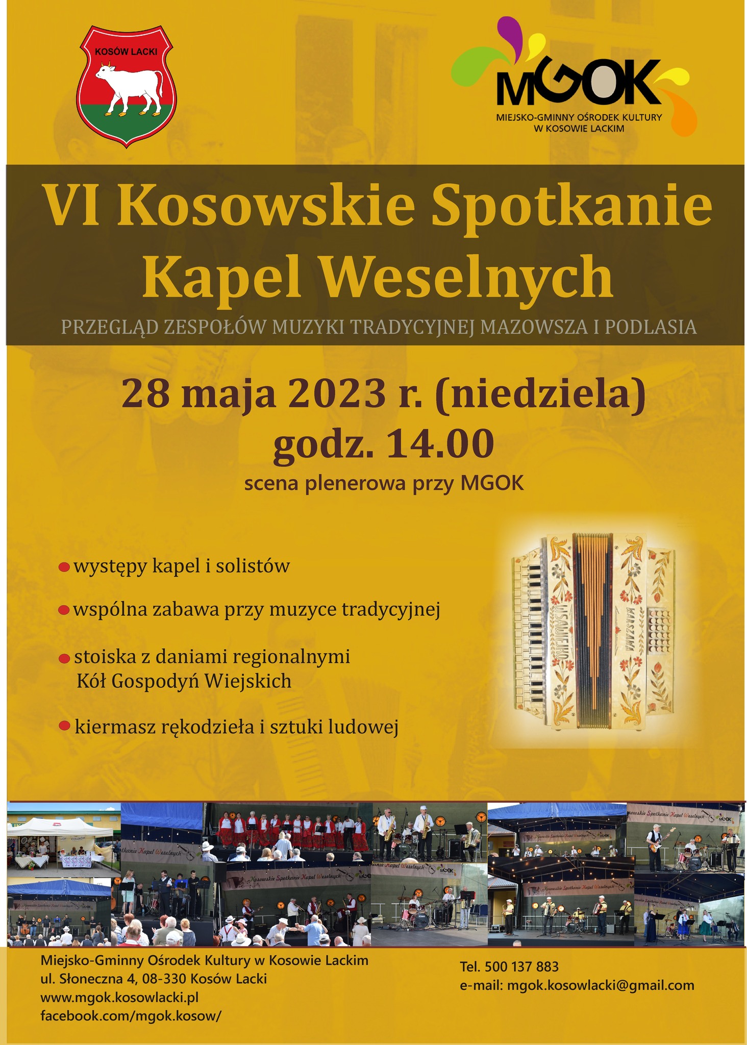 6 Kosowskie Spotkanie Kapel Weselnych 2023 - plakat