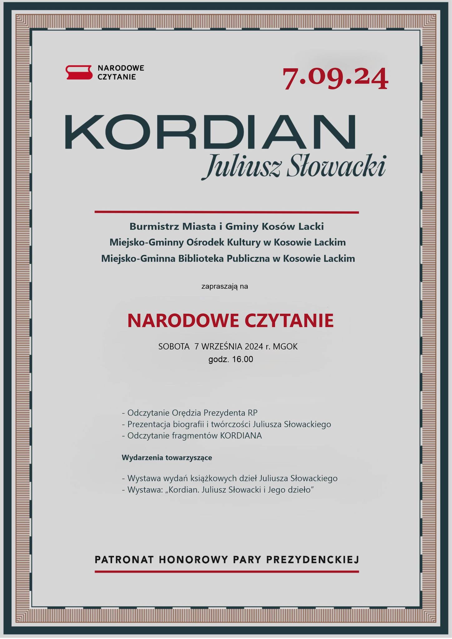 Narodowe czytanie 2024