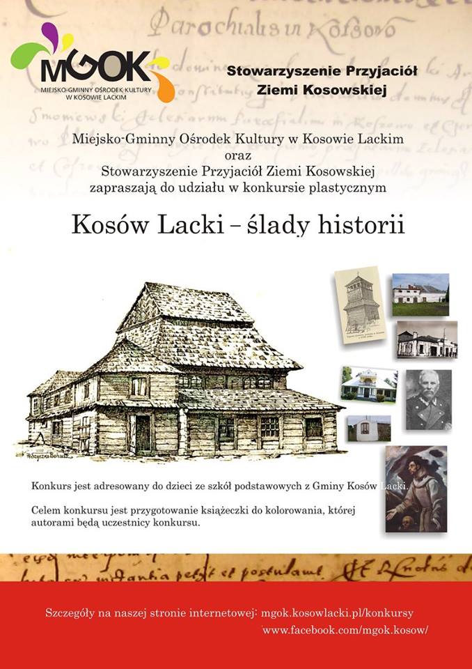 Plakat - Konkurs "Kosów Lacki - ślady historii"