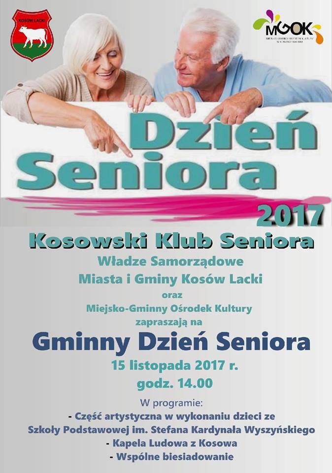 Plakat - Gminny Dzień Seniora 2017