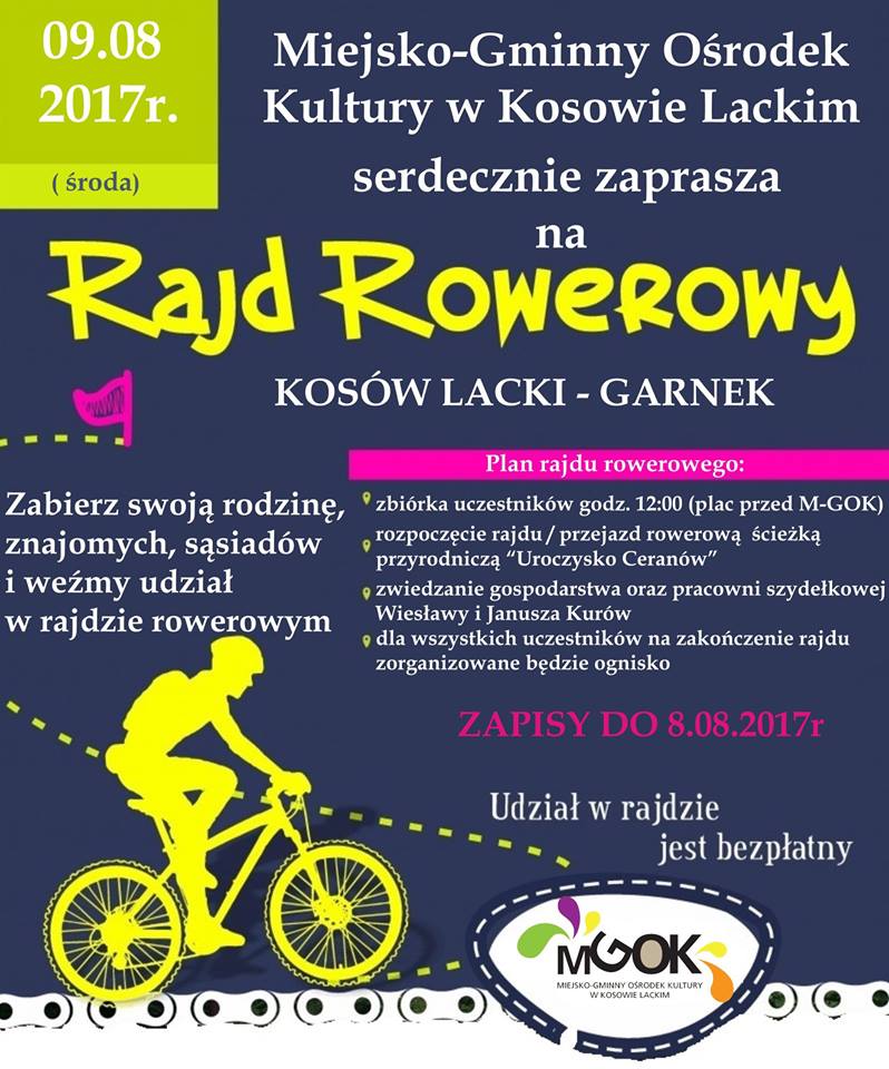 Plakat - Rajd Rowerowy