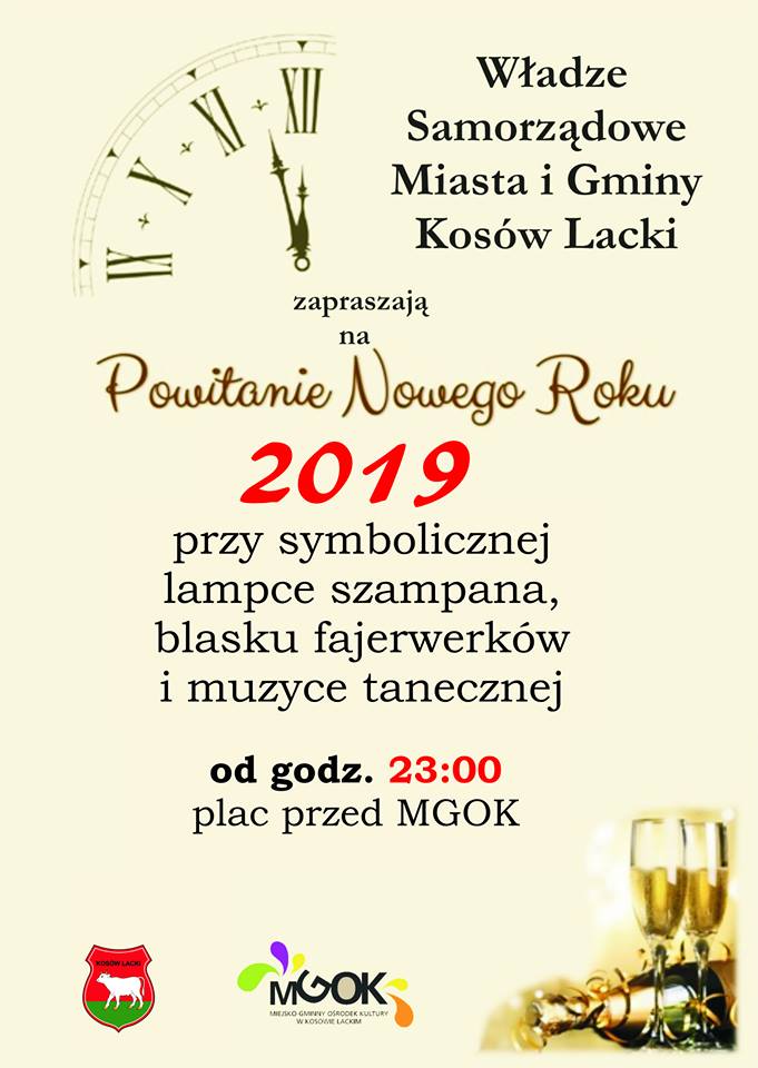 Plakat - Powitanie Nowego Roku 2019