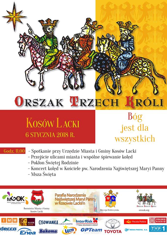 Plakat - Orszak Trzech Króli w Kosowie Lackim