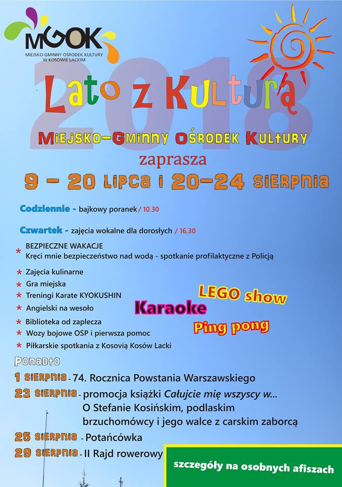 Plakat - Lato z Kulturą 2018