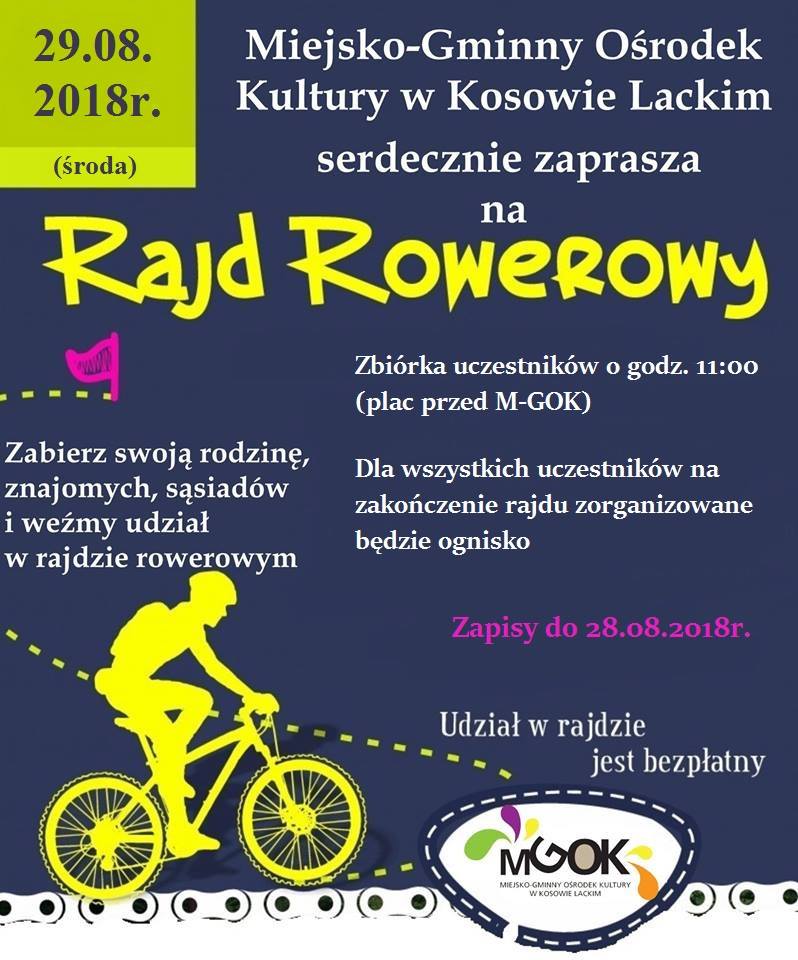 Plakat - Rajd Rowerowy 2018