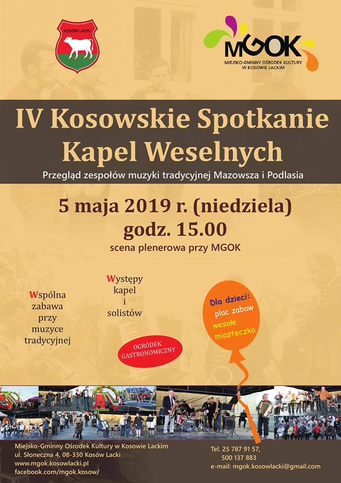 Plakat - 4 Kosowskie Spotkanie Kapel Weselnych